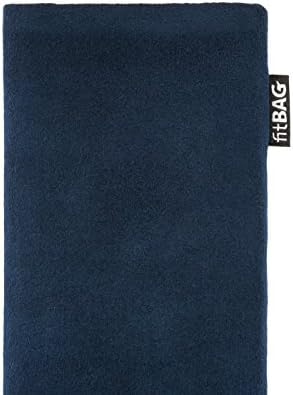 Fitbag Classic Classic Blue שרוול מותאם אישית עבור Oppo Realme V11 5G | תוצרת גרמניה | כיסוי מקרים של שקית אלקנטרה
